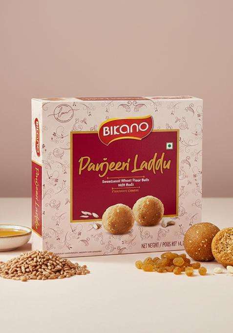 Bikano Panjeeri Laddu | Cultural Richness Loaded With Nuts Traditional Indian Sweet Perfect For Celebrations 400G Pack Of 5