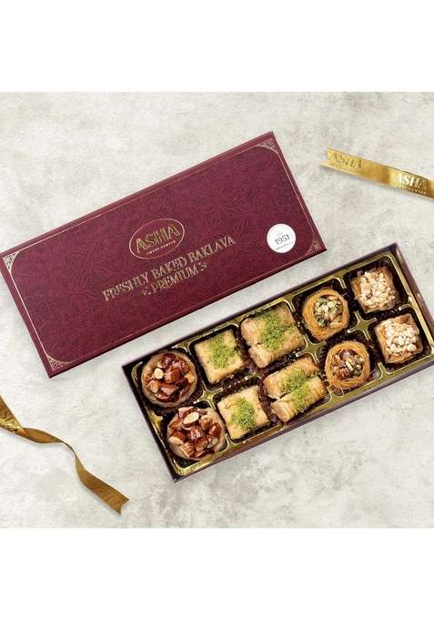 Asha Sweet Center Baklava Assorted Sweets 250 Grams Pack Of 1 | Premium Perfect For Gifting And Snacking Turkish Delight Made With Fresh Ingredients