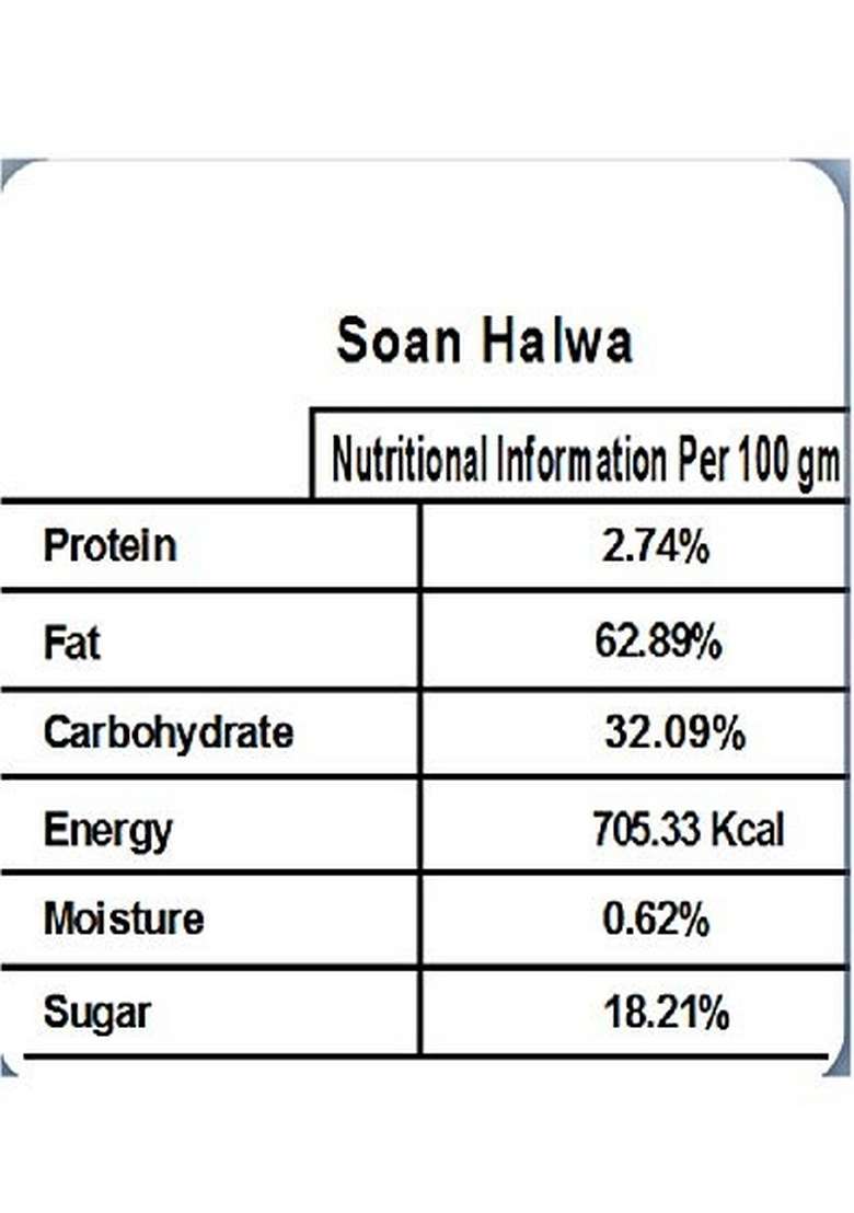 Singla Soan Halwa Sweets Delicious Taste Dry Fruits Sweet 400 Gram Box - Indya