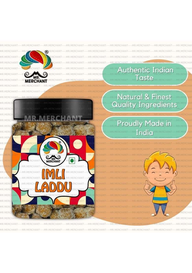 Mr Merchant Imli Laddu 300G Soft Tamarind Candy Pops - Indya