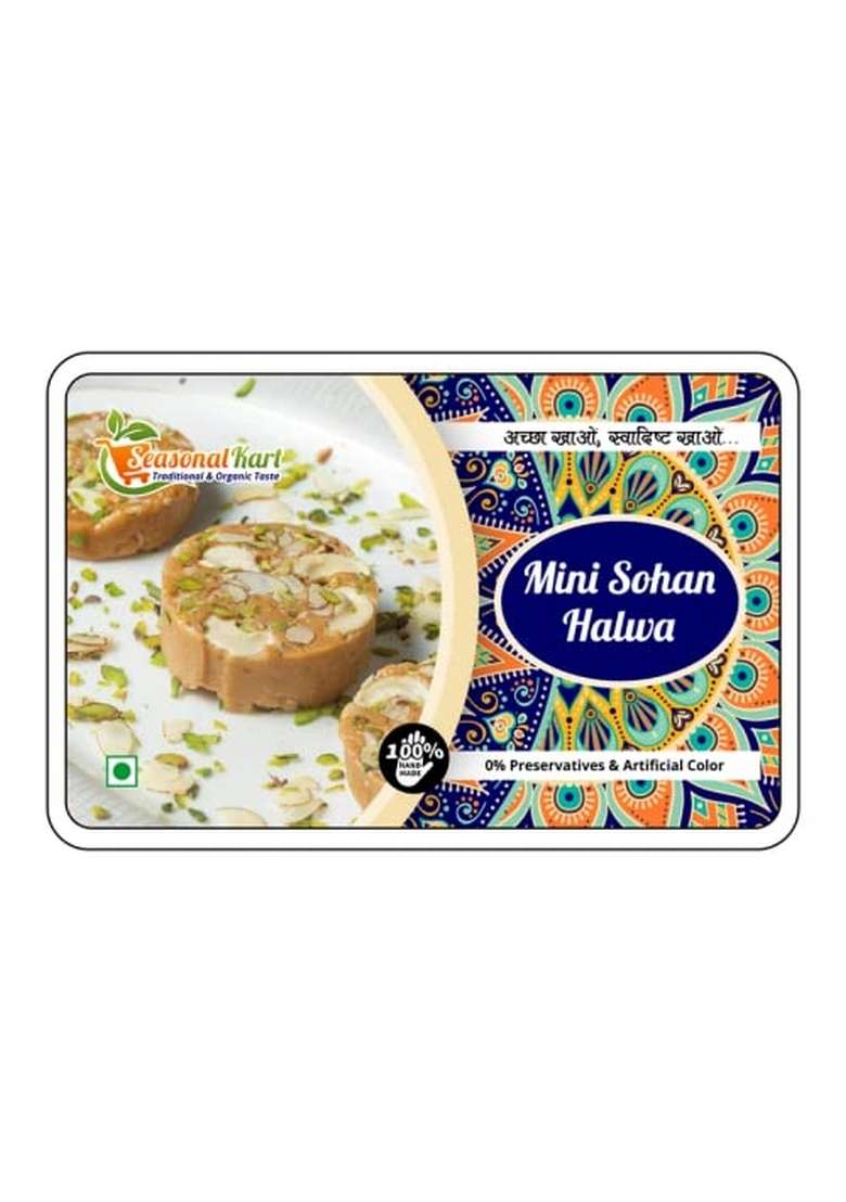 Seasonalkart Seasonal Kart Homemade Mini Sohan Halwa Made With Desi Ghee 800 Gms |Box Packaging |Sohan Indian Sweets Mithai Pure And Natural - Indya