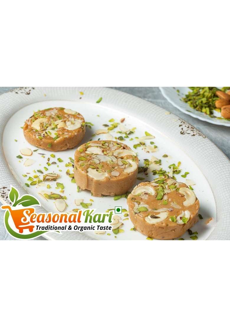 Seasonalkart Seasonal Kart Homemade Mini Sohan Halwa Made With Desi Ghee 800 Gms |Box Packaging |Sohan Indian Sweets Mithai Pure And Natural - Indya