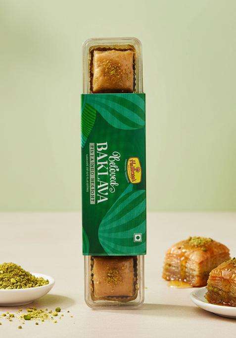 Haldiram'S Nagpur Baklava Pistachio Delight 125G | Premium Filled Sweets Mediterranean Style Dessert Perfect For Gifting Snacking Festive Hampers