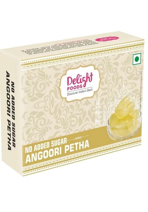 Delight Foods Sugar Free Angoori Petha 350Gms | No Added Agra Indian Sweets