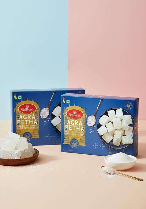 Haldiram'S Delhi Dry Agra Petha 350G 400G Weight May Vary Indian Sweets Diwali Gift Pack Of 2