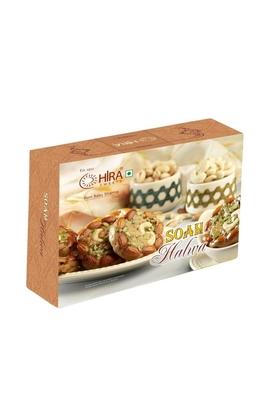 Hira Sweets Sohan Halwa 500G | Made With Pure Desi Ghee Traditional Indian Mithai No Artificial Colors Or Flavors Ideal For Festivals Sweet Gift Packs