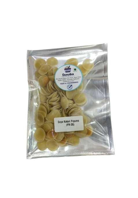 Gunvika Soya Katori Fryums | Ready To Fry Or Microwave Cup Tasty Healthy Evening Snack Cook Papad Fr 26 100