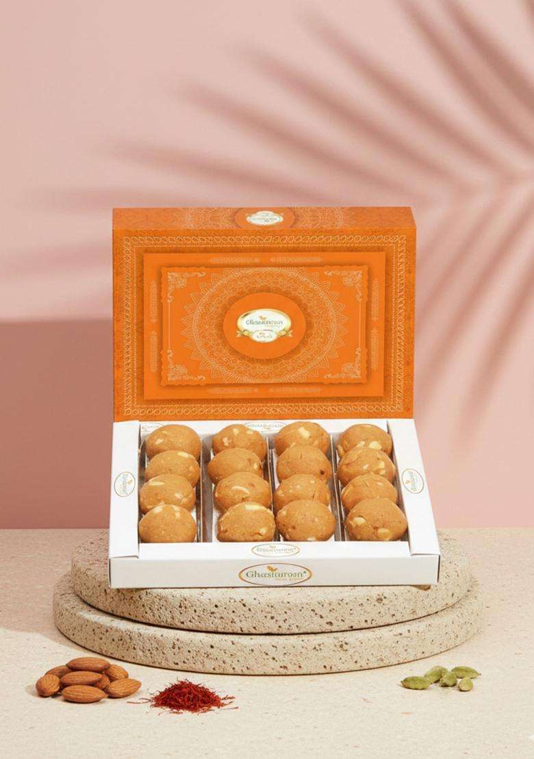 Ghasitaram Gifts Sweets Special Besan Laddoo 400G - Indya