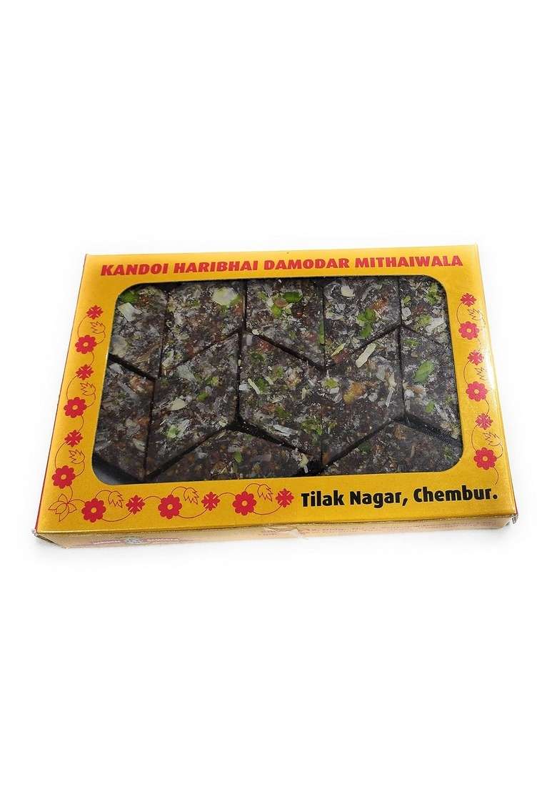 Haribhai Damodar Mithaiwala Anjeer Katli Natural Sugarfree Dryfruit Sweet 300 Gram - Indya