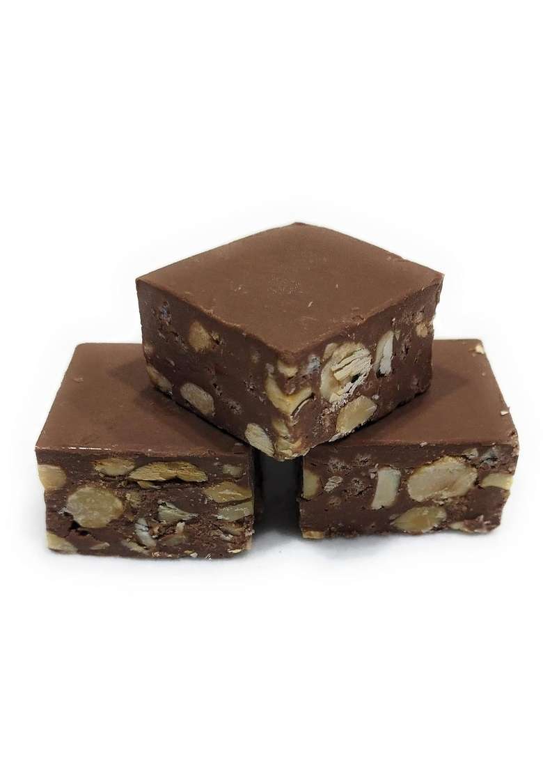 Haribhai Damodar Mithaiwala Hazelnut Crunch Chocolate Sweet Treats 500 Grams - Indya
