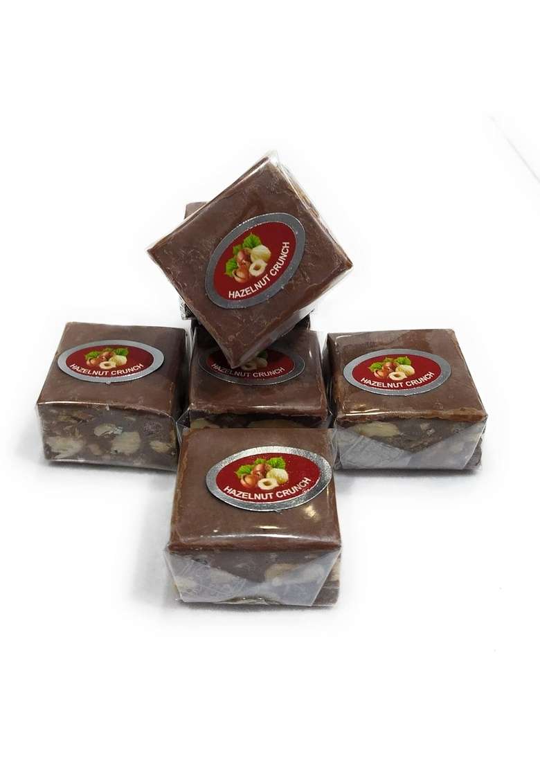 Haribhai Damodar Mithaiwala Hazelnut Crunch Chocolate Sweet Treats 500 Grams - Indya