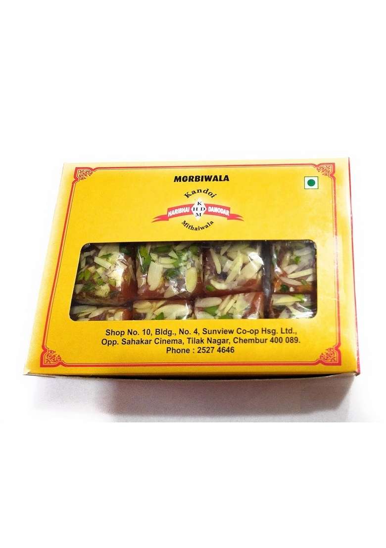 Haribhai Damodar Mithaiwala Badami Dryfruit Karachi Halwa Indian Sweet 250 Grams - Indya