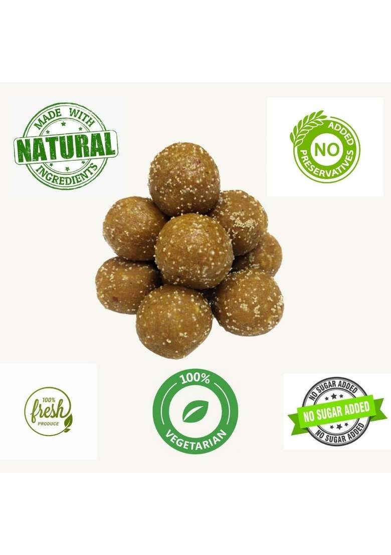 Haribhai Damodar Mithaiwala Jaggery Churma Ladoo Made With Pure Ghee No Added Sugar Sugarfree Laddu - Indya