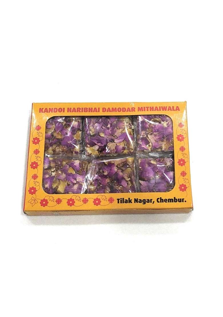 Haribhai Damodar Mithaiwala Premium Rose Dryfruits Chikki 250 Grams - Indya