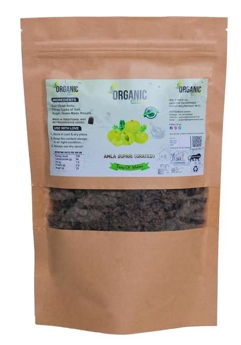 Organic Anand Natural Amla Grated Supari Sun Dried Salt Sugar Homemade Mouth Freshener 200Gm Pack Of 1