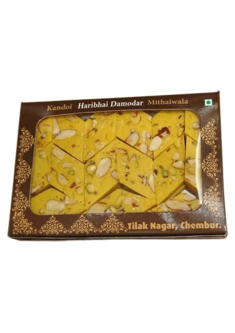 Haribhai Damodar Mithaiwala Kesar Kaju Katli Delicious Indian Sweet 250 Grams - Indya