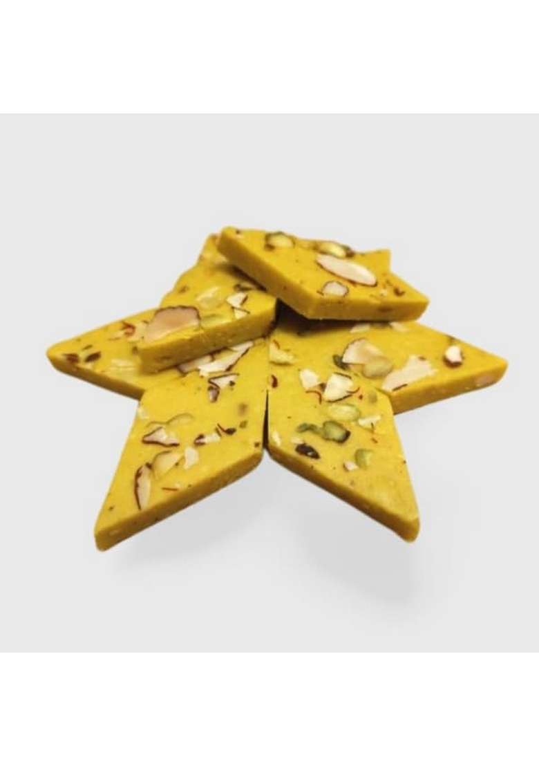 Haribhai Damodar Mithaiwala Kesar Kaju Katli Delicious Indian Sweet 250 Grams - Indya