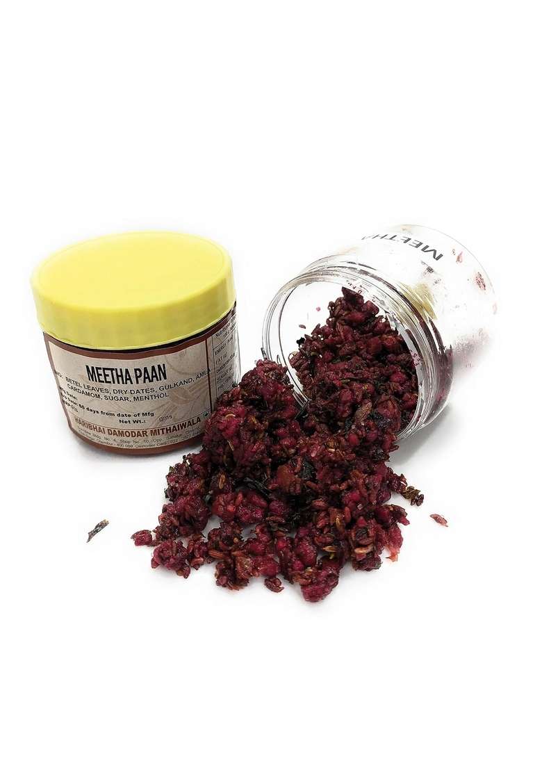Haribhai Damodar Mithaiwala Meetha Paan Mukhwas 2 Packs Of 100 Grams Mouth Freshners - Indya