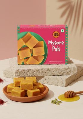 Go Desi Mysore Pak | Made With Ghee Indian Mithai Sweets Gift Pack 200 Grams