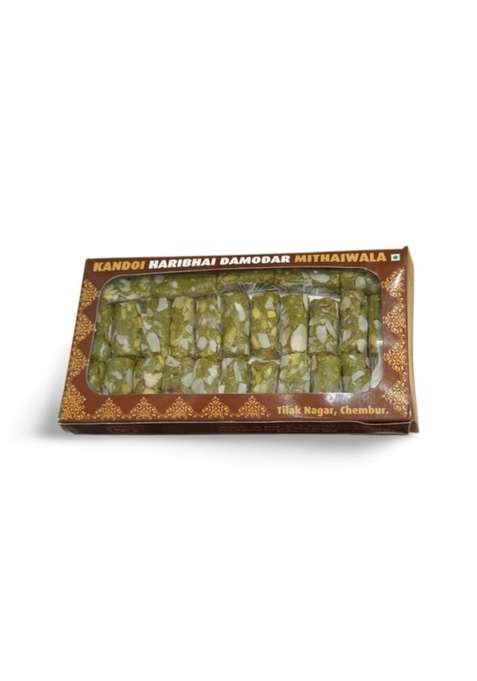 Haribhai Damodar Mithaiwala Dryfruit Pista Rolls Indian Sweet 500 Gms