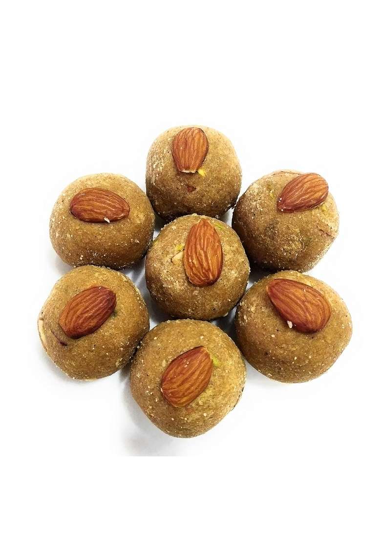 Haribhai Damodar Mithaiwala Pure Ghee Churma Ladoo Aata 500 Grams - Indya