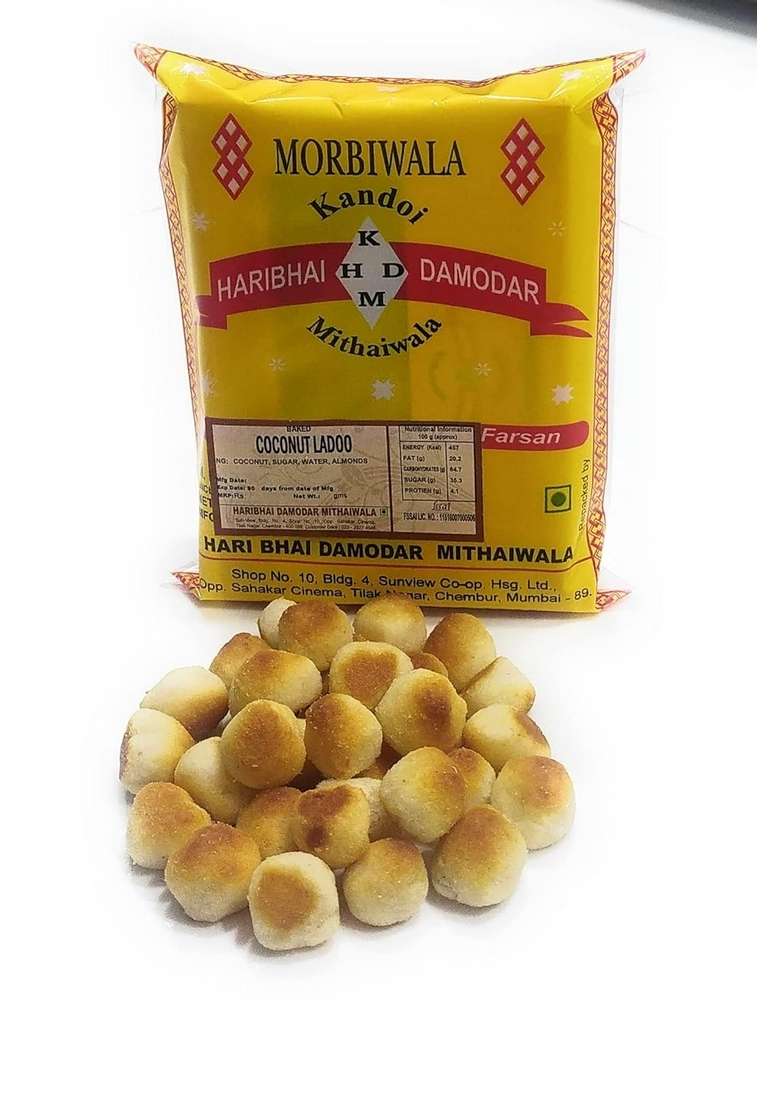 Haribhai Damodar Mithaiwala Baked Coconut Ladoo 200 Grams - Indya