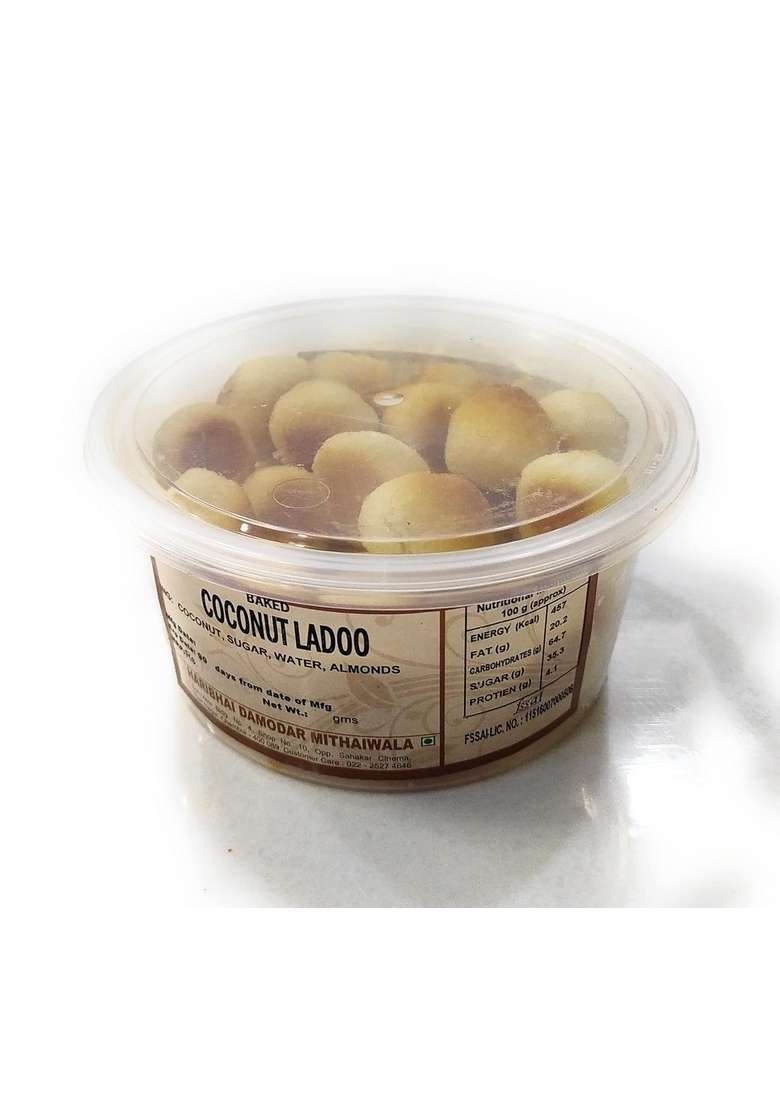 Haribhai Damodar Mithaiwala Baked Coconut Ladoo 200 Grams - Indya