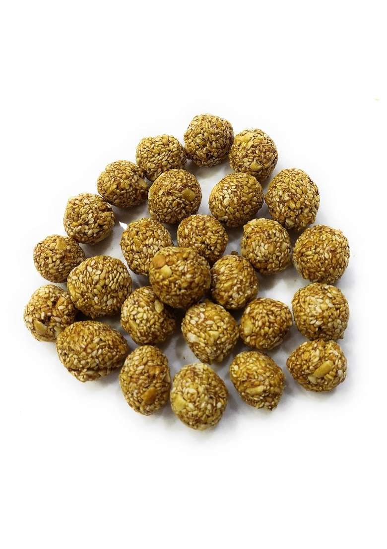 Haribhai Damodar Mithaiwala Jaggery Til Ladoo 400 Grams 2 Packs Of 200 - Indya