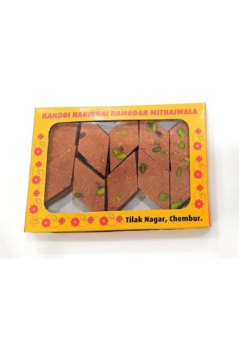 Haribhai Damodar Mithaiwala Jaggery Kaju Katli Sugarfree With No Artificial Sweetners 500 Grams - Indya