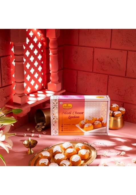Haldiram'S Nagpur Motichoor Ladoo | 500G Pack Traditional Indian Sweet Soft Juicy And Flavorful Mithai For Festive Celebrations