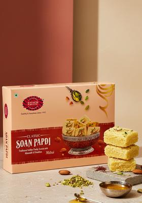 Karachi Bakery Soan Papdi 400Gm | Indian Sweet Classic Flavour Mithai