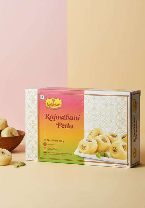 Haldiram'S Nagpur Rajasthani Peda 500G | Traditional Indian Sweet Authentic Desi Ghee Mithai Perfect For Gifting Festive Celebrations