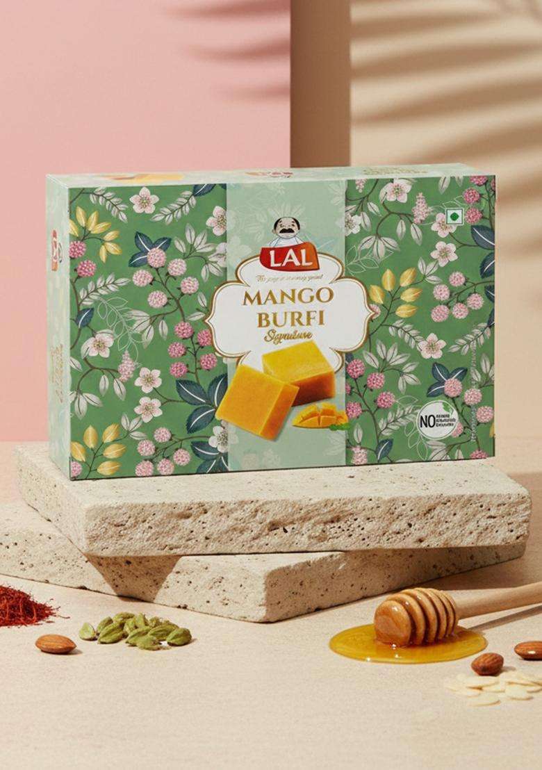 Lal Sweets Mango Burfi Signature 400G - Indya
