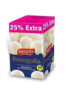 Bikano Rasogolla 1Kg With 25 Extra