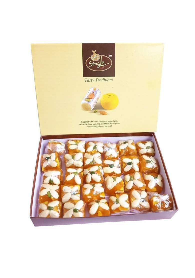 Singla Karachi Halwa Burfi Sweets 1Kg - Indya