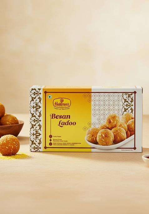 Haldiram'S Nagpur Besan Ladoo 250G | Traditional Indian Sweet Rich Nutty Taste Festive Mithai Gift Pack
