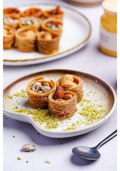 Gourmet Baklava Dry Fruit Nest Premium Assorted With Nuts Natural Sweetness | Handmade Middle Eastern Sweets 250G Gift Box