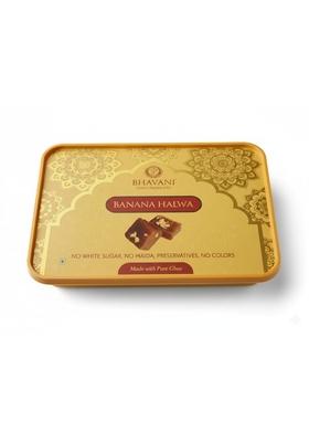 Bhavani Food Products Banana Halwa Gift Box | Kerala Traditional Sweet With Cashews Sohan Style Made Pure Ghee Diwali Festive Gifting 500G