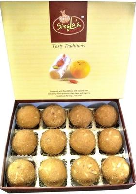 Singla Sweets Besan Dry Fruit Laddu Box&nbsp;&nbsp; 500 G