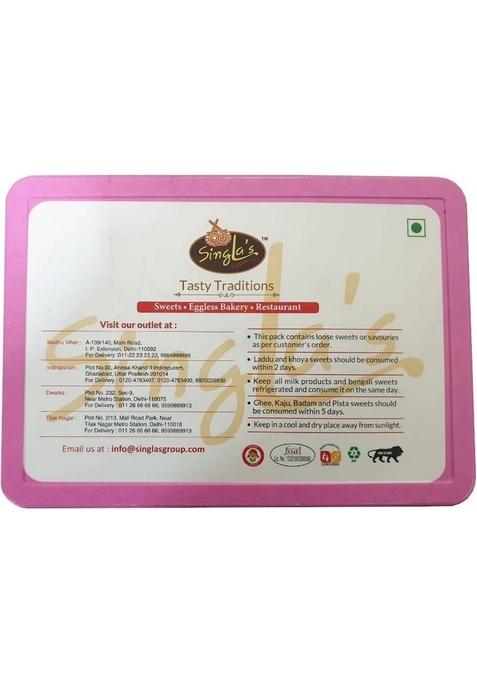 Singla Sweets Dal Pinni Barfi 800G Box 800 G