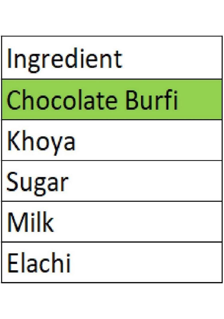 Singla Sweets Chocolate Barfi 400G Delicious Tasty Box 400 G