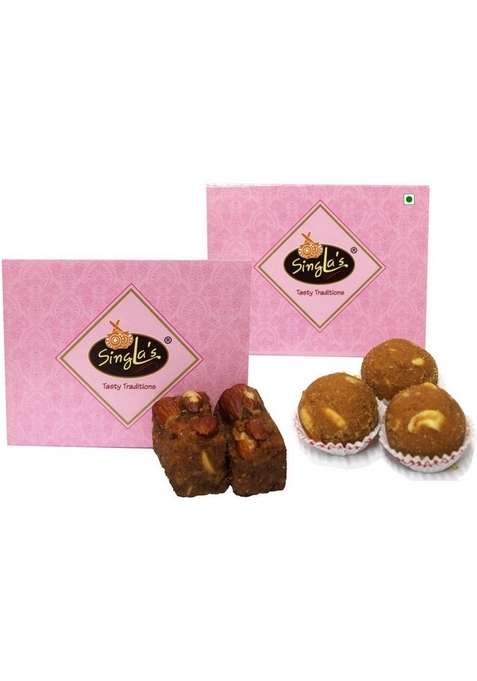 Singla'S Dal Pinni 200G Besan Df Laddu Combo Pack Of 2 Box&nbsp;&nbsp; X 200 G