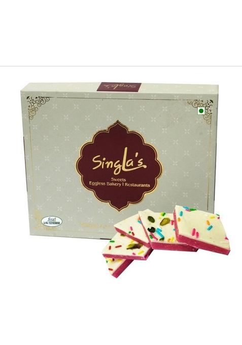 Singla'S Kaju Straw Berry 400G Indian Sweets Mithai Box&nbsp;&nbsp; 400 G