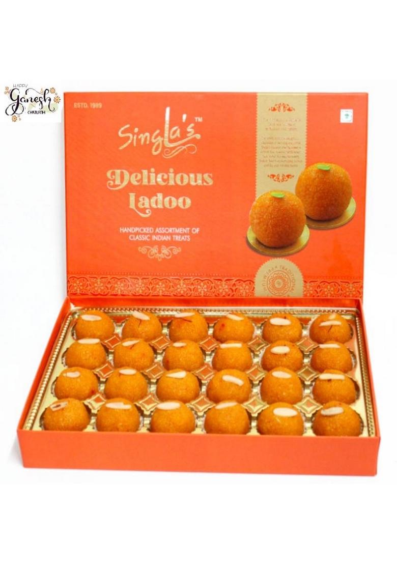 Singla Sweets Motichoor Laddu 1Kg Delicious | Box 1 Kg