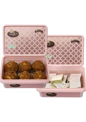 Singla Sweets Besan Dry Fruit Laddu 200G And Kaju Katli Combo Pack Of 2 Box&nbsp;&nbsp; X 200 G