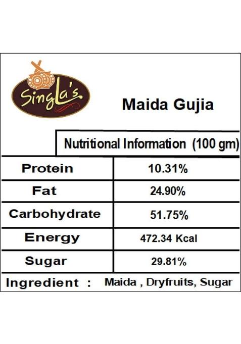 Singla'S Maida Gujia 400G Indian Sweets Gujiya Box 400 G