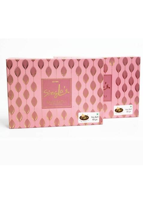 Singla Sweets Kaju Barfi Katri 400G Combo Pack Of 2 400 800G Box&nbsp;&nbsp; X G