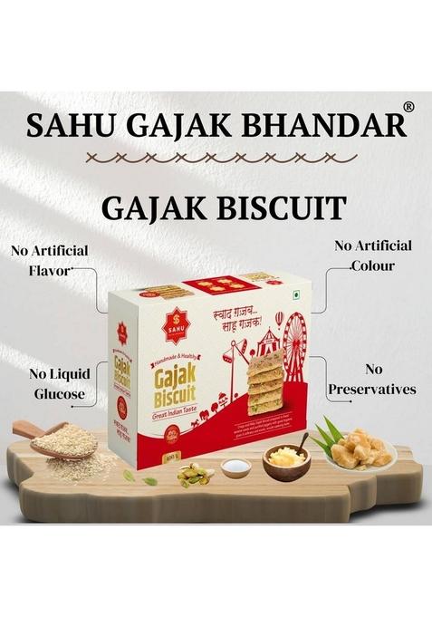 Sahu Gajak Bhandar Gazak 800G 2 Pack Each 400G | Sesame Jaggery Chikki Box 800 G