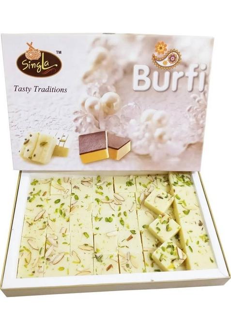 Singla'S Pista Badam Burfi 1Kg | Delicious Box&nbsp;&nbsp; 1000 G