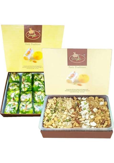 Singla Sweets Karachi Halwa 400G Dry Fruit Panjiri Combo Pack Of 2 Box&nbsp;&nbsp; X 400 G